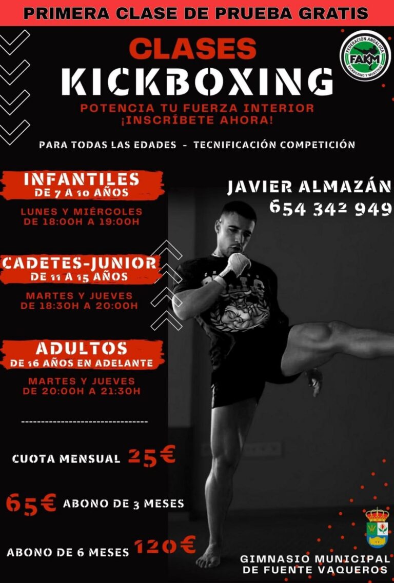 DEPORTE | ESCUELA MUNICIPAL DE KICK BOXING DE FUENTE VAQUEROS-Fuente Vaqueros