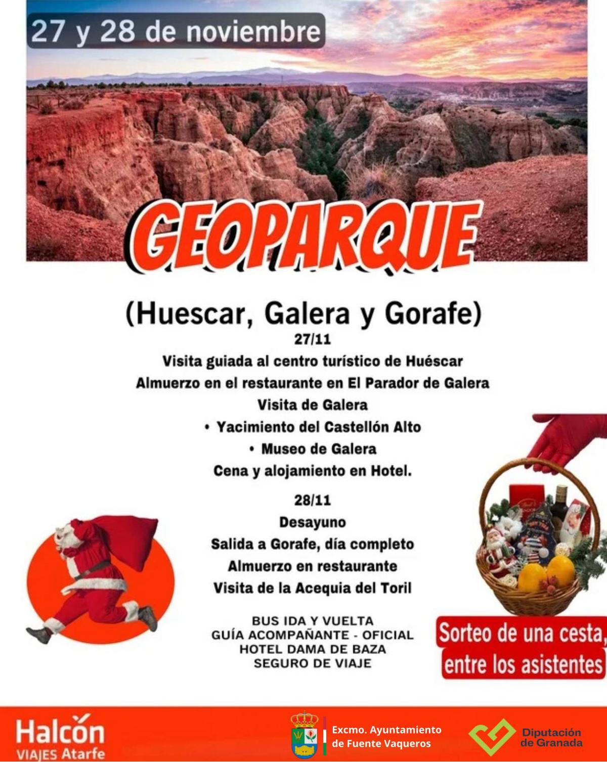 VIAJE A HUESCAR GALERA Y GORAFE EL 27 Y 28 DE NOVIEMBRE -Fuente Vaqueros