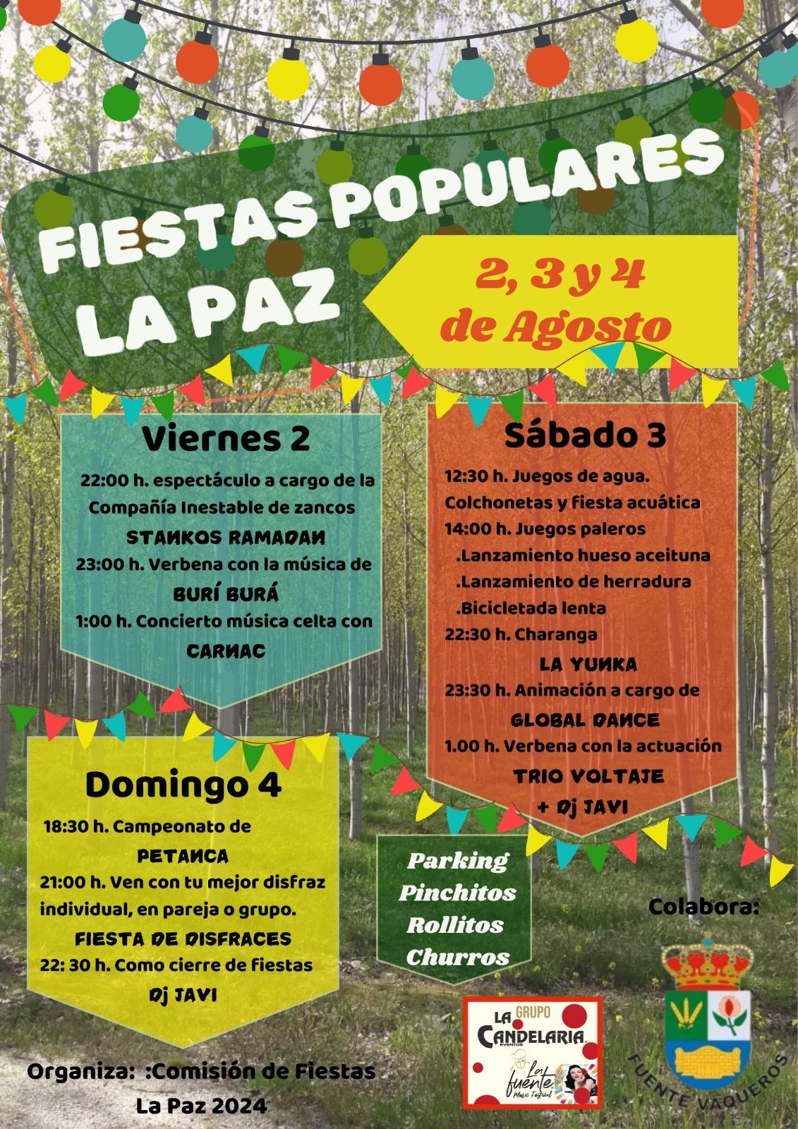 FIESTAS | FIESTAS POPULARES DE LA PAZ 2024 -Fuente Vaqueros
