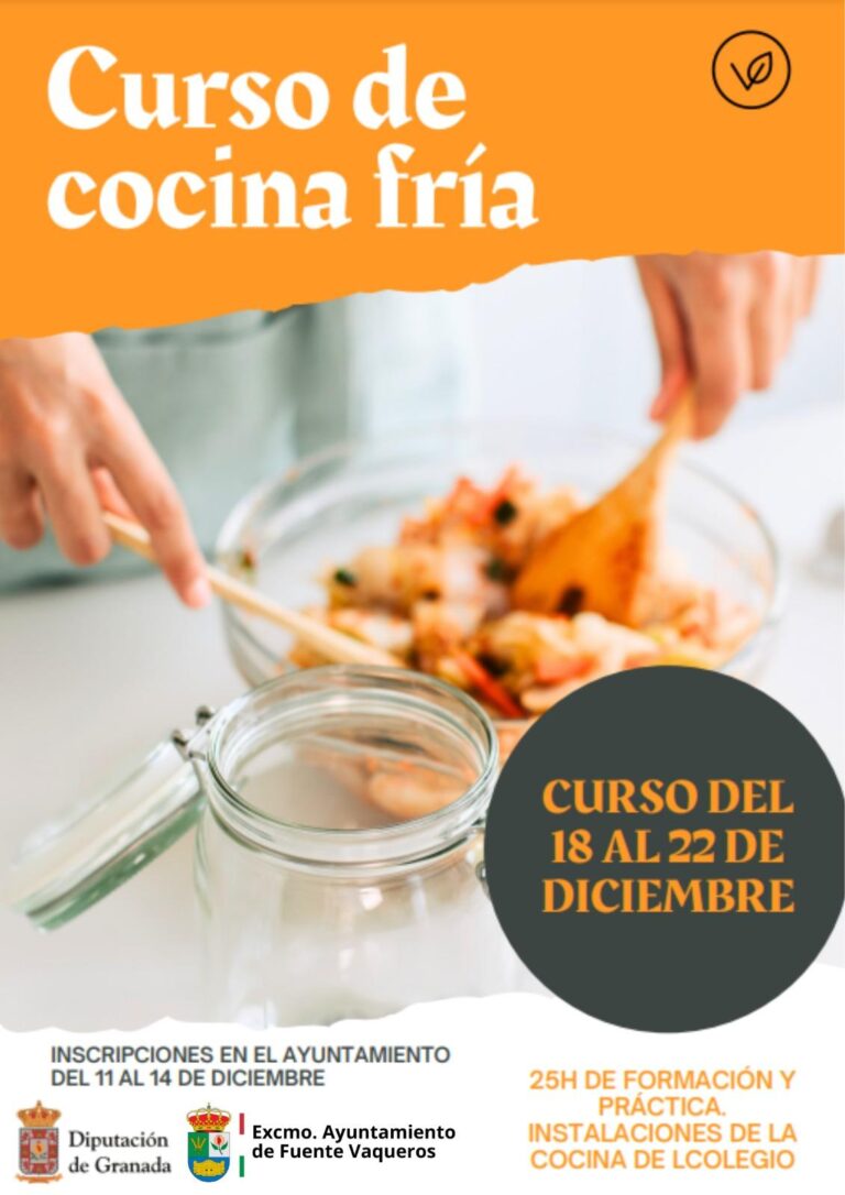 FORMACION | CURSO DE COCINA FRIA-Fuente Vaqueros