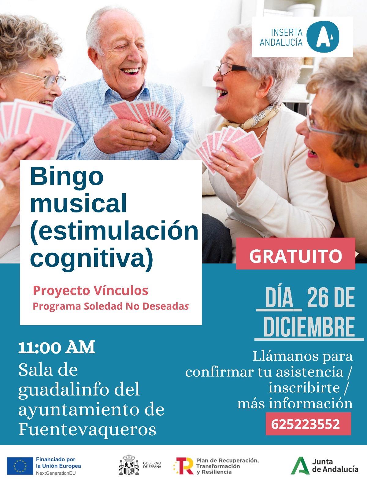 GUADALINFO | BINGO MUSICAL PROYECTO VÍNCULOS -Fuente Vaqueros