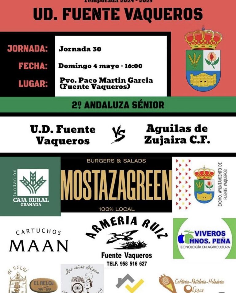 DEPORTES | UD FUENTE VAQUEROS VS AGUILAS DE ZUJAIRA -Fuente Vaqueros