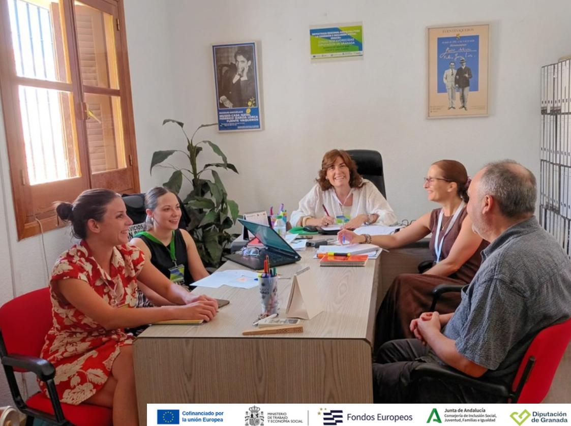 REUNION DE ERACIS PLUS Y EL TECNICO DE LA ENTIDAD-Fuente Vaqueros