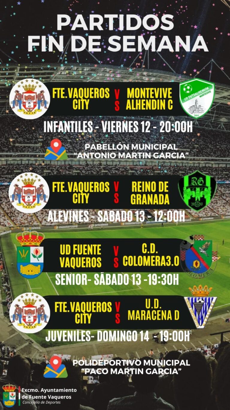 DEPORTES | PROGRAMACION JORNADAS FIN DE SEMANA-Fuente Vaqueros