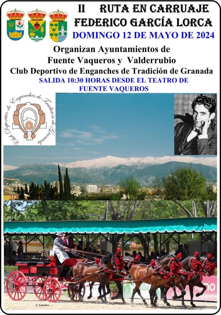 II RUTA EN CARRUAJE FEDERICO GARCIA LORCA 12 DE MAYO-Fuente Vaqueros