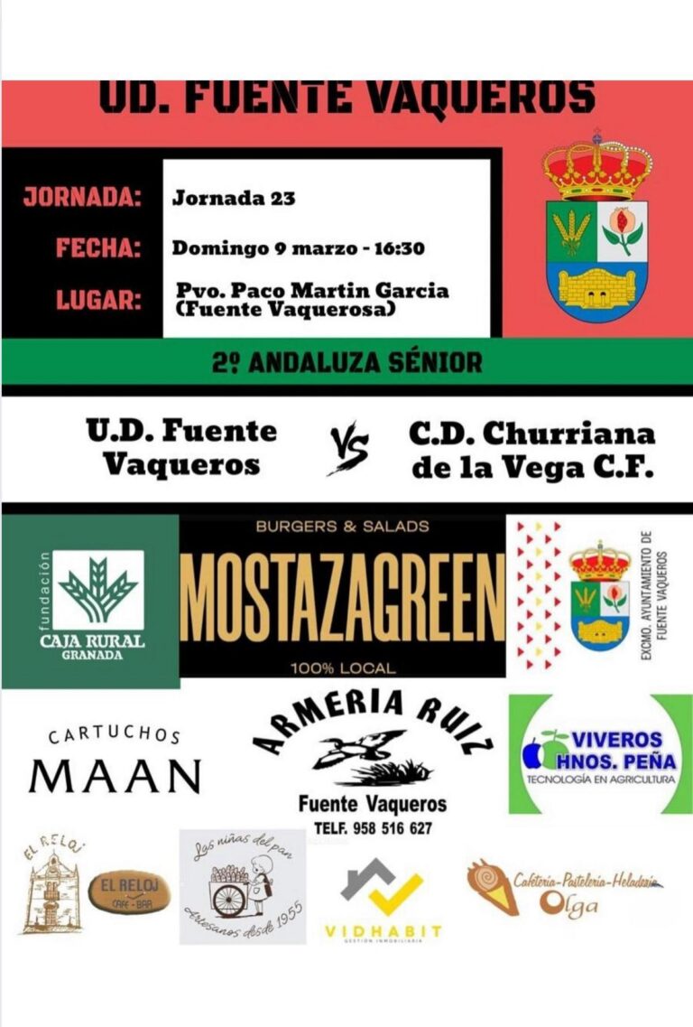 DEPORTES | UD FUENTE VAQUEROS VS CD CHURRIANA CF B -Fuente Vaqueros