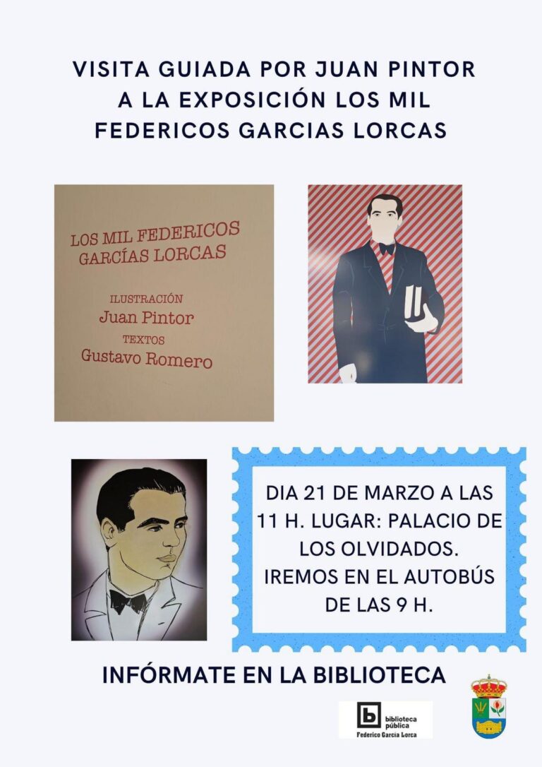 CULTURA | VISITA A LA EXPOSICION LOS MIL FEDERICOS GARCIAS LORCAS EN EL PALACIO DE LOS OLVIDADOS-Fuente Vaqueros