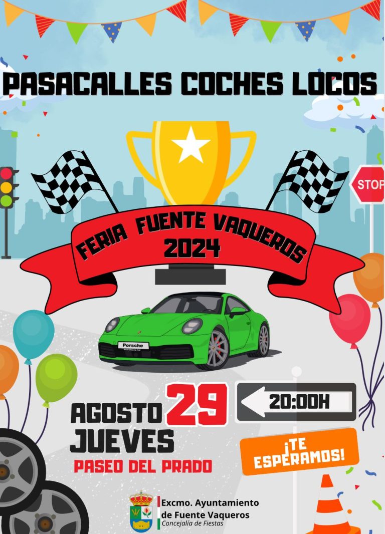 FIESTAS | PASACALLES COCHES LOCOS FERIA FUENTE VAQUEROS 2024-Fuente Vaqueros