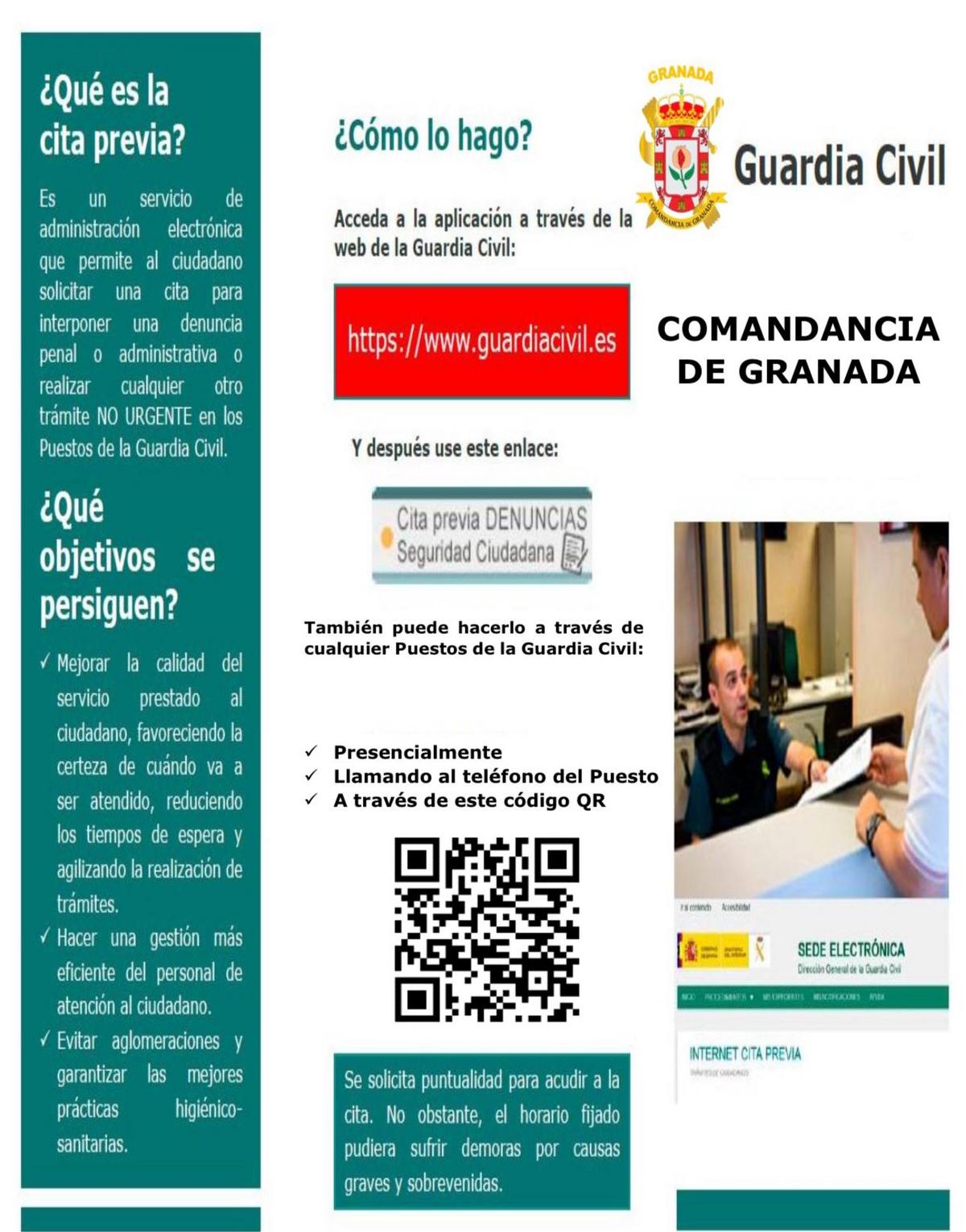 INFORMACION IMPORTANTE GUARDIA CIVIL DE GRANADA -Fuente Vaqueros