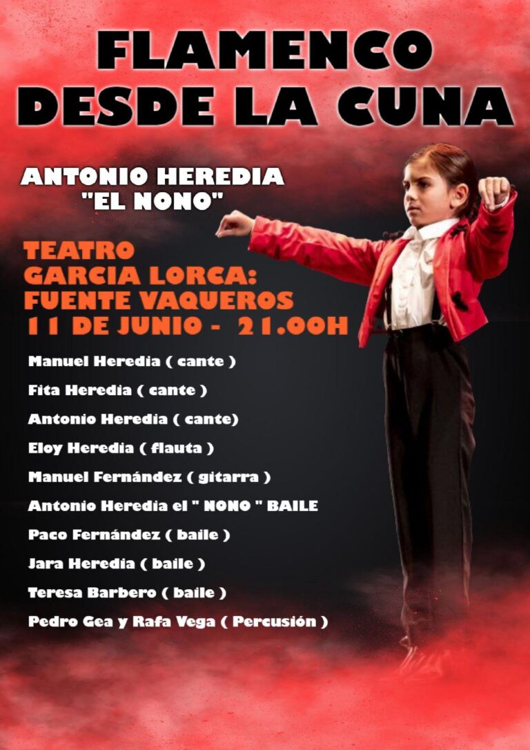SEMANA CULTURAL | ESPECTÁCULO FLAMENCO «DESDE LA CUNA»-Fuente Vaqueros