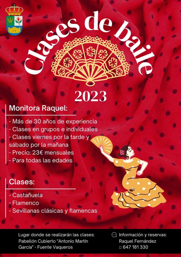 OCIO | CLASES DE SEVILLANAS CLÁSICAS Y FLAMENCAS EN EL PABELLÓN CUBIERTO-Fuente Vaqueros