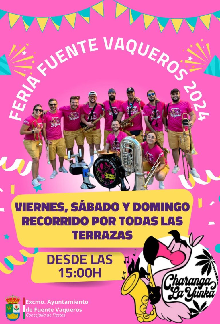 FIESTAS | MEDIO DIA CON RITMO POR CHARANGA LA YUNKA-Fuente Vaqueros