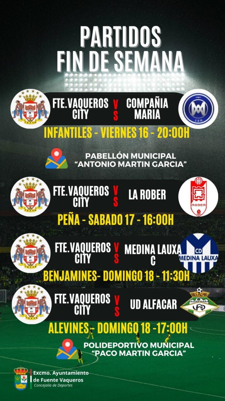 DEPORTES | PROGRAMA JORNADAS FIN DE SEMANA-Fuente Vaqueros