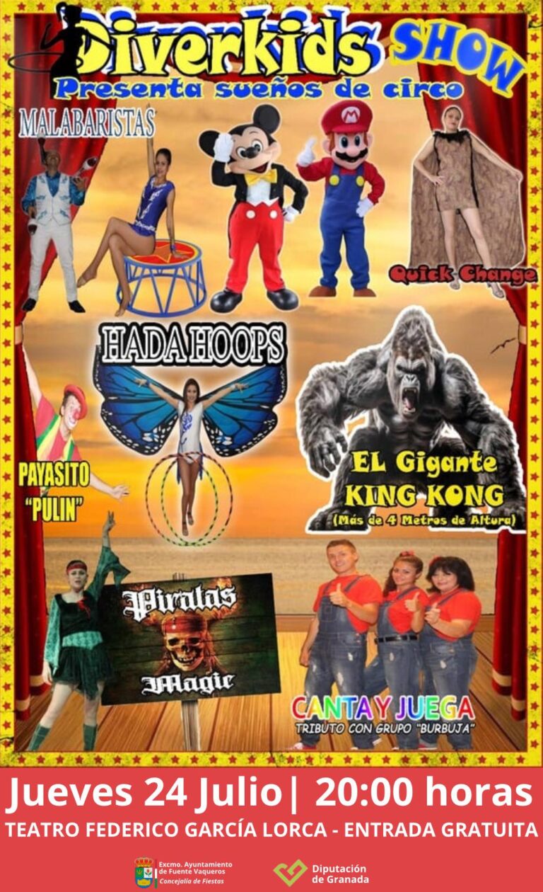FIESTAS | ESPECTACULO DE CIRCO DE DIVERKIDS SHOW-Fuente Vaqueros