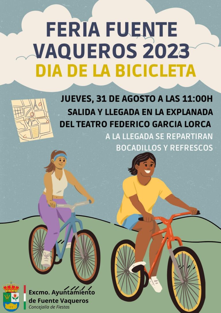 FIESTAS | DIA DE LA BICICLETA. FERIA FUENTE VAQUEROS 2023 -Fuente Vaqueros