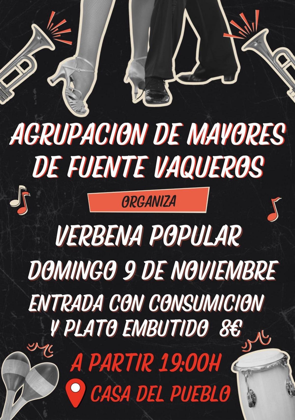 VERBENA POPULAR A CARGO DE AGRUPACION DE MAYORES-Fuente Vaqueros