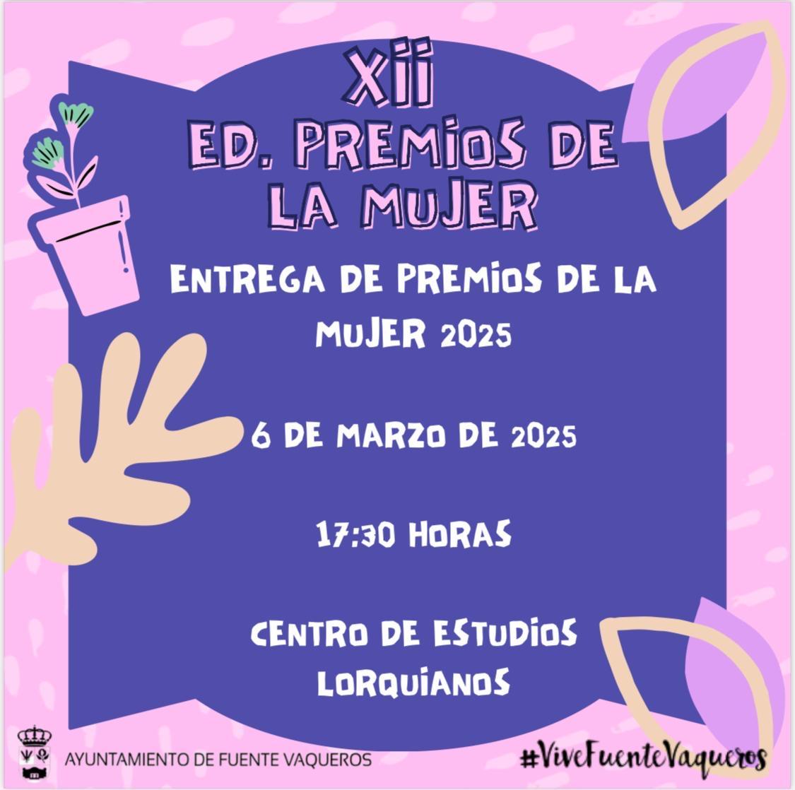 MUJER | XII EDICION PREMIOS DE LA MUJER-Fuente Vaqueros