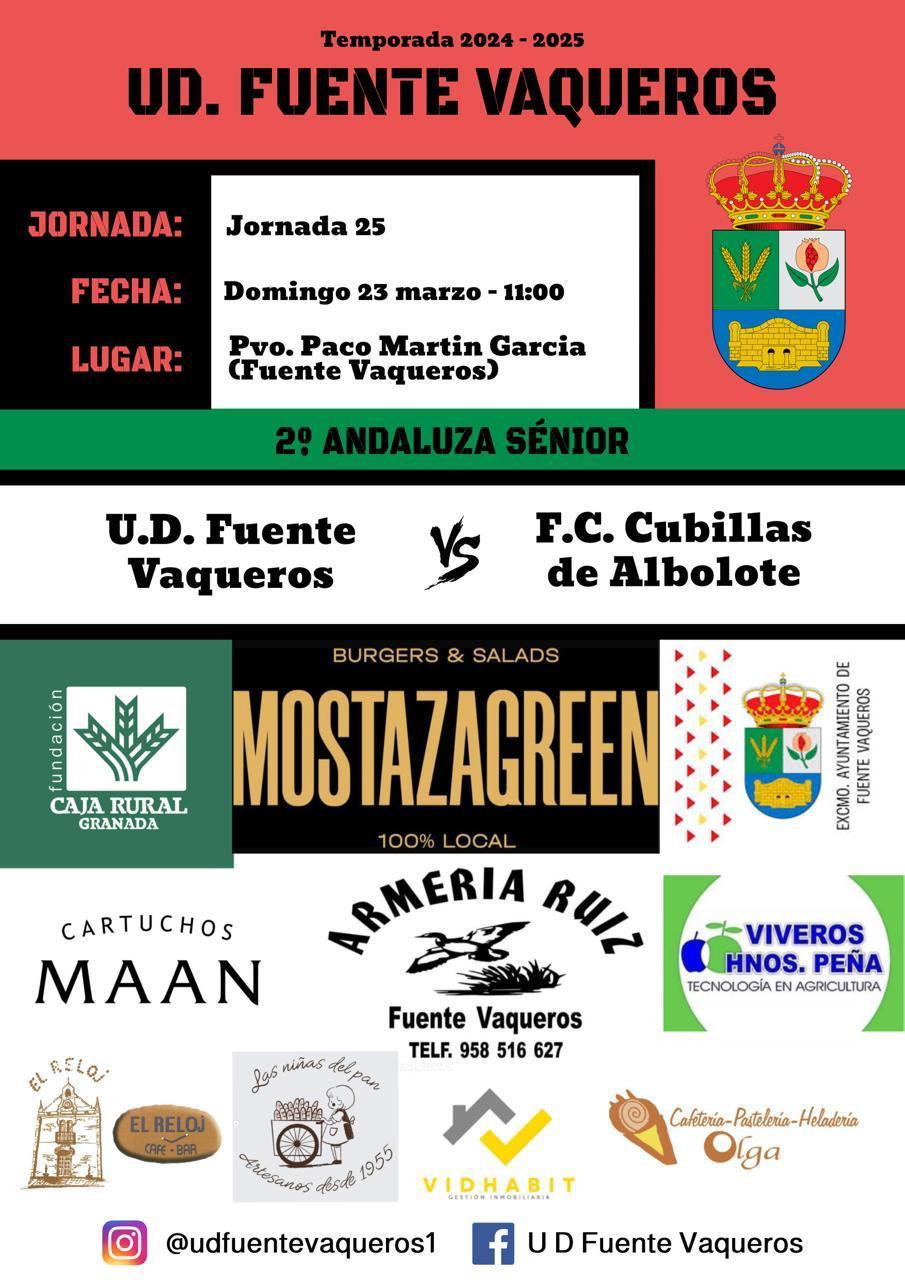 DEPORTES | UD FUENTE VAQUEROS VS FC CUBILLAS DE ALBOLOTE-Fuente Vaqueros
