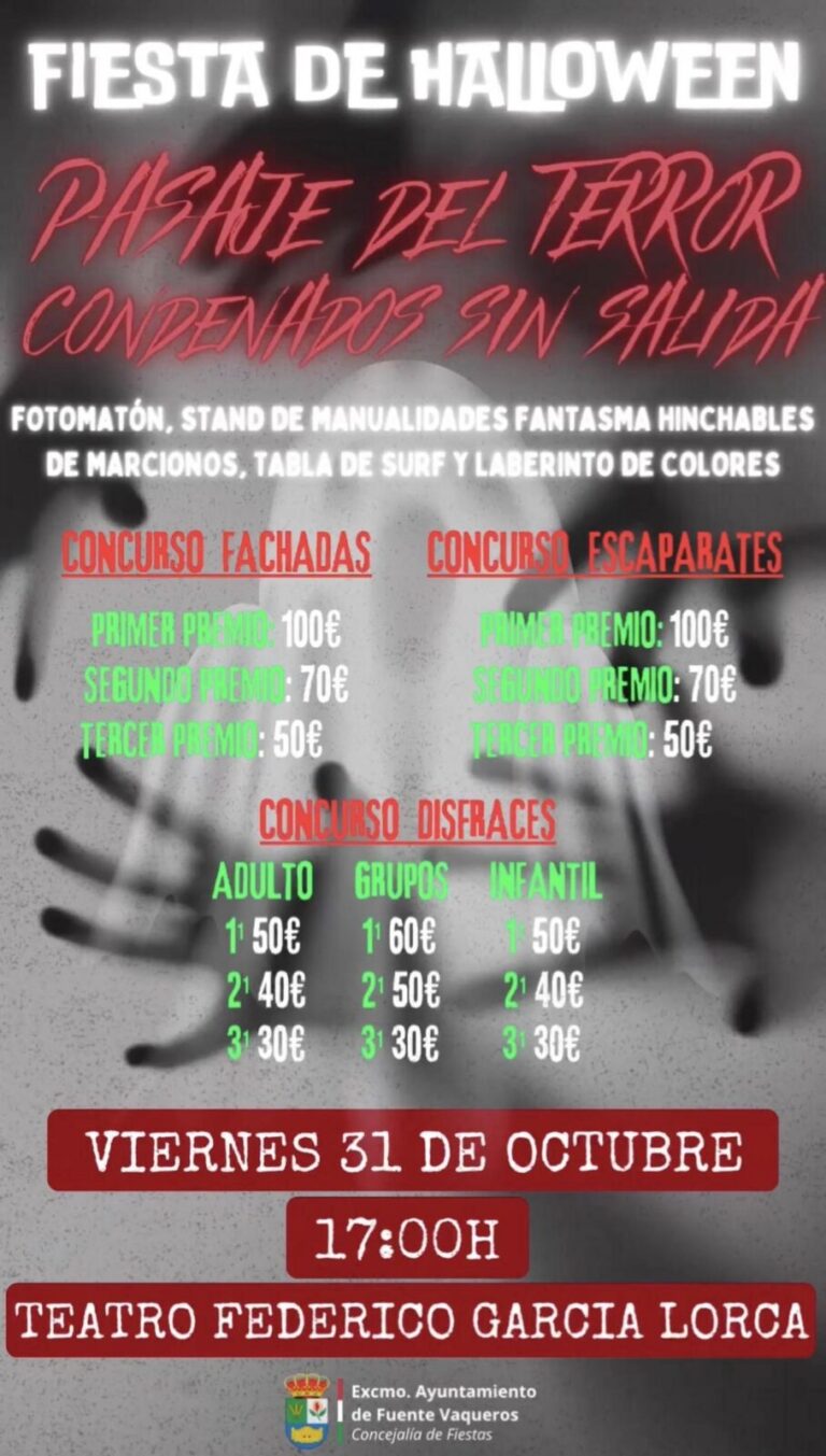 FIESTAS | HALLOWEEN FUENTE VAQUEROS 2025-Fuente Vaqueros