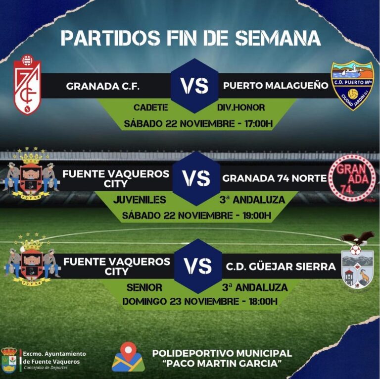DEPORTES | PROGRAMACION DE TODAS LAS JORNADAS DE ESTE FIN DE SEMANA-Fuente Vaqueros