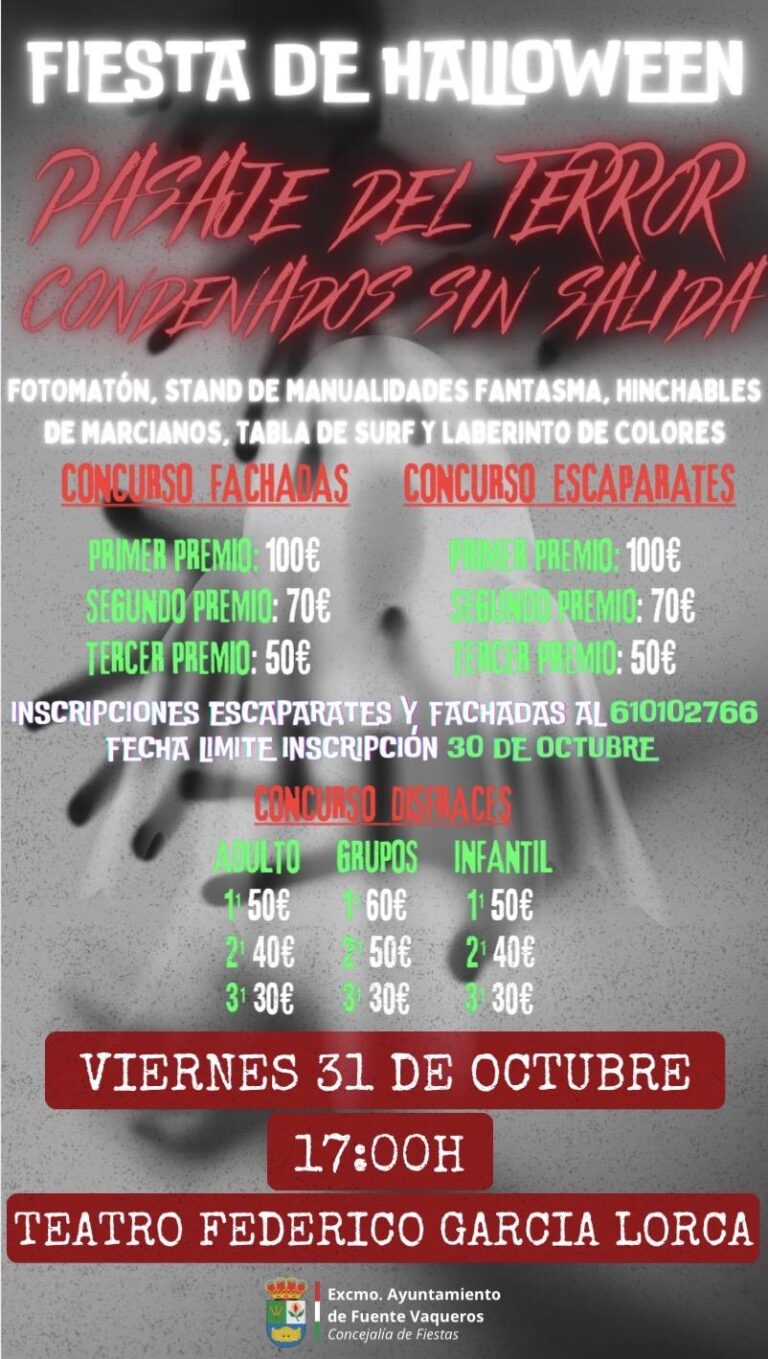 FIESTAS | HALLOWEEN FUENTE VAQUEROS 2025-Fuente Vaqueros