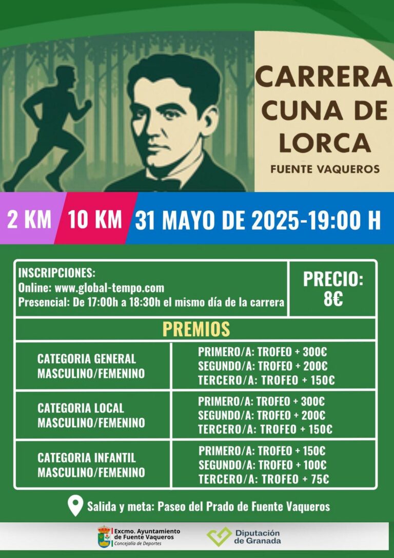 DEPORTE | VIII EDICION DE LA CARRERA POPULAR CUNA DE LORCA-Fuente Vaqueros