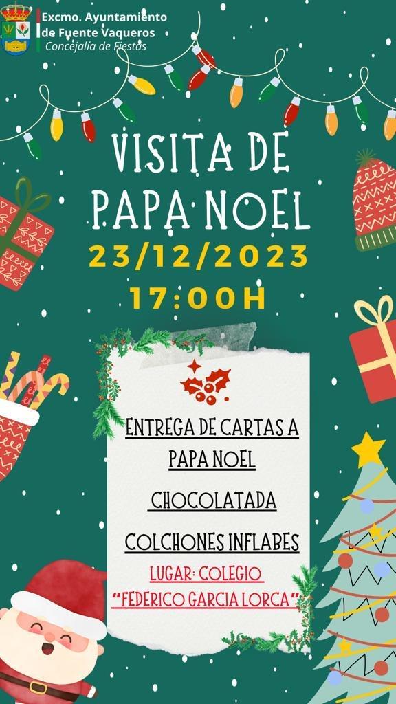 NAVIDAD | VISITA DE PAPA NOEL A FUENTE VAQUEROS-Fuente Vaqueros