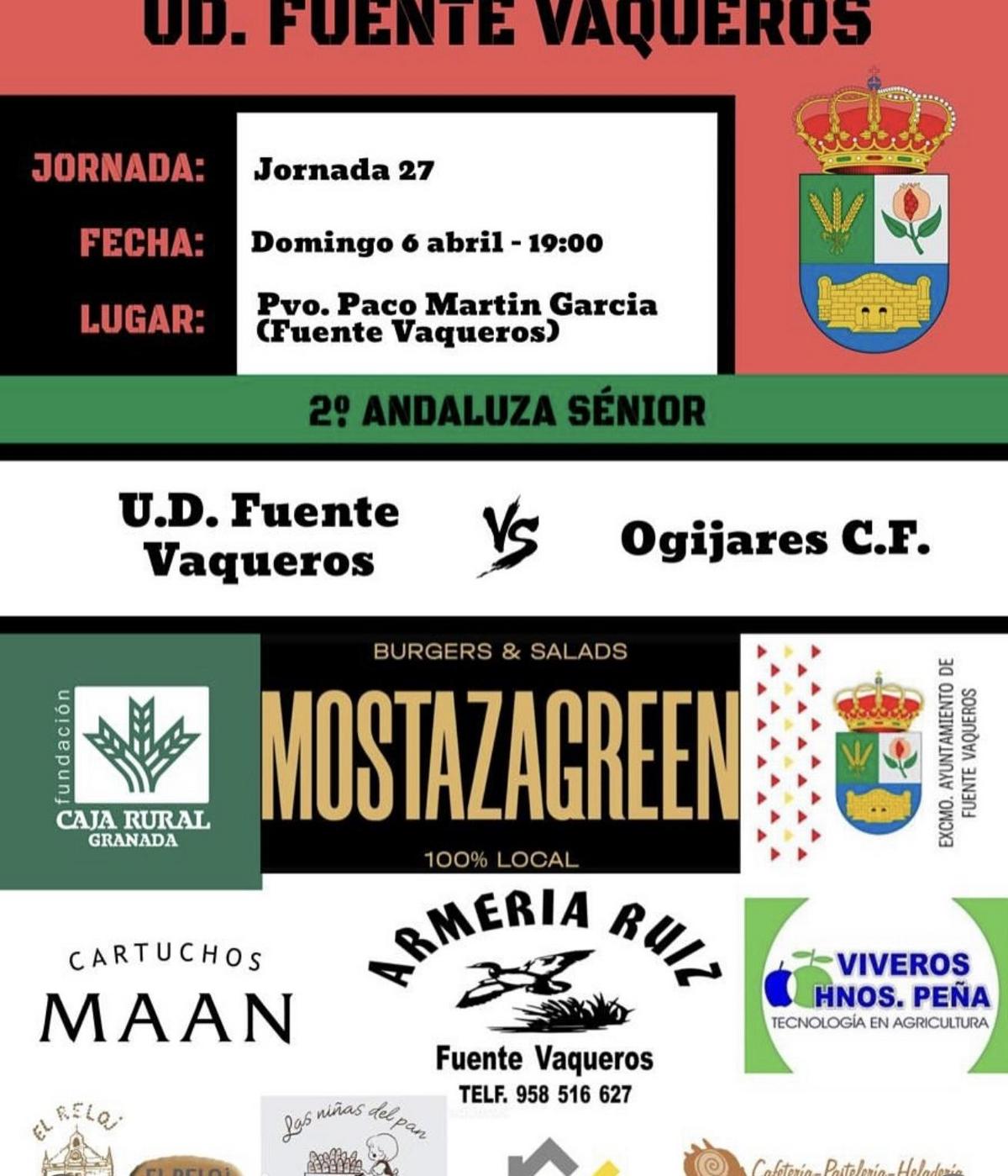 DEPORTES | UD FUENTE VAQUEROS VS OGIJARES-Fuente Vaqueros