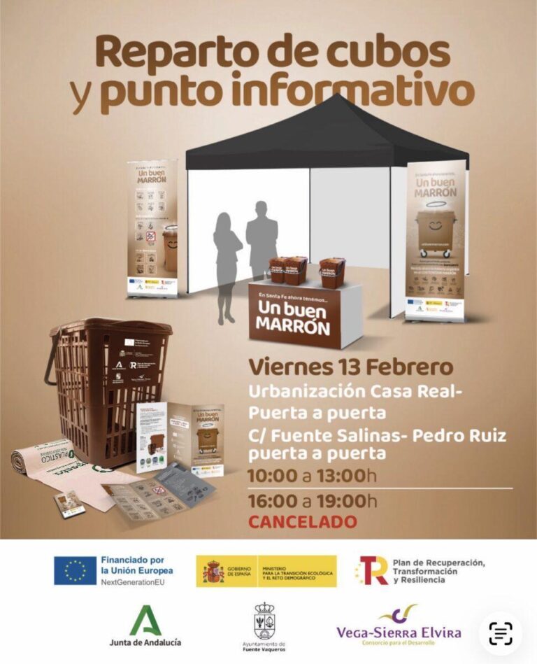 MEDIO AMBIENTE | SUSPENSIÓN REPARTO CUBO MARRON-Fuente Vaqueros