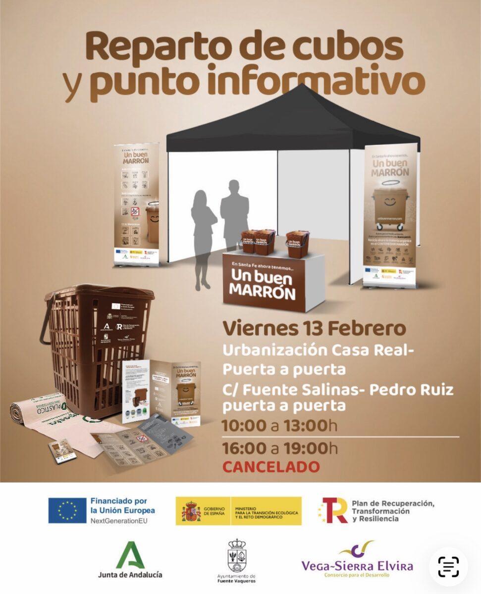 MEDIO AMBIENTE | SUSPENSIÓN REPARTO CUBO MARRON-Fuente Vaqueros