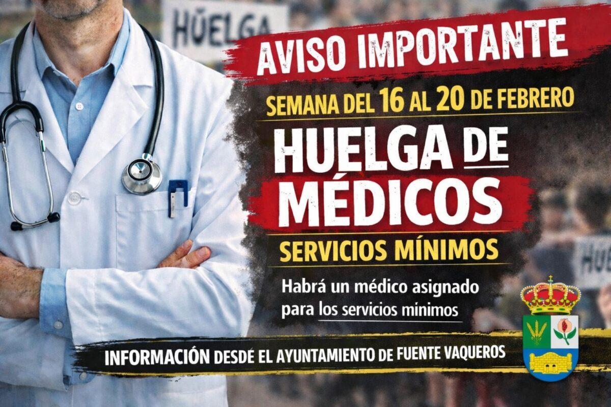 INFORMACIÓN | SERVICIOS MÍNIMOS POR HUELGA DE MEDICOS-Fuente Vaqueros