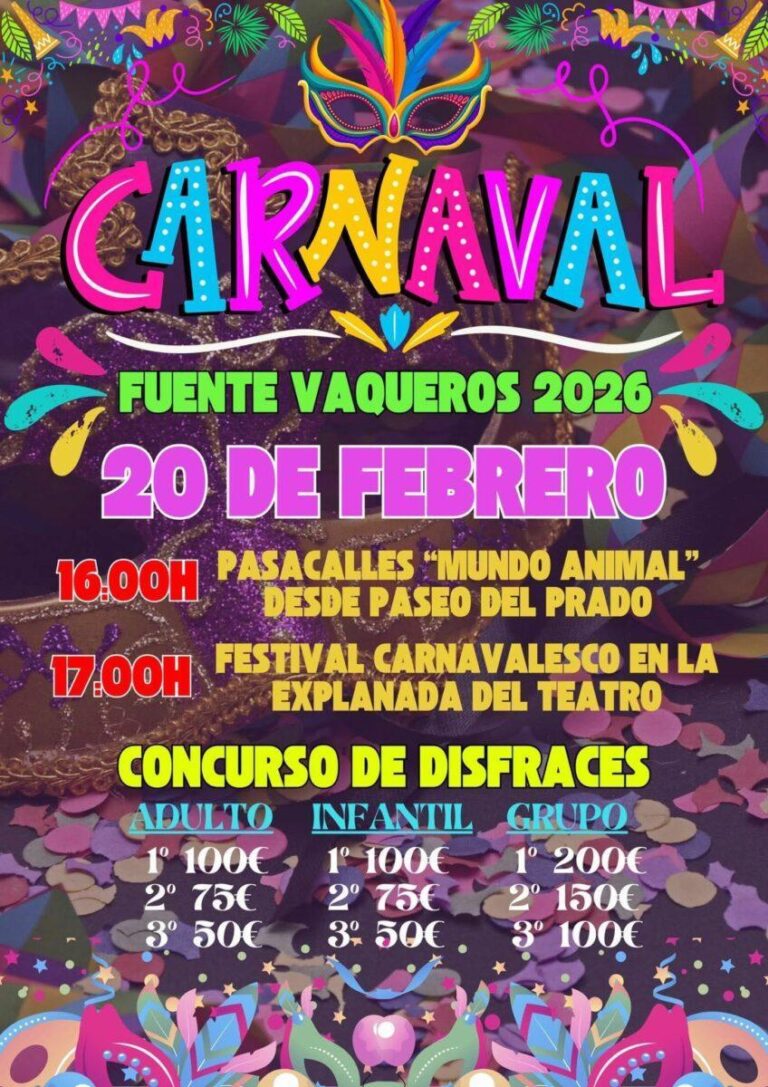 FIESTAS | CARNAVAL FUENTE VAQUEROS 2026-Fuente Vaqueros