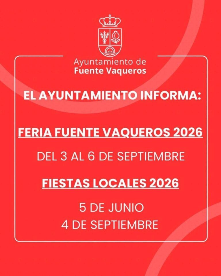 FIESTAS | RECORDATORIO PUBLICACIÓN DÍAS DE FERIA-Fuente Vaqueros