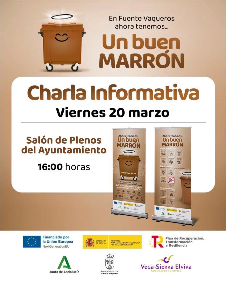 MEDIO AMBIENTE | CHARLA INFORMATIVA CUBOS MARRONES-Fuente Vaqueros