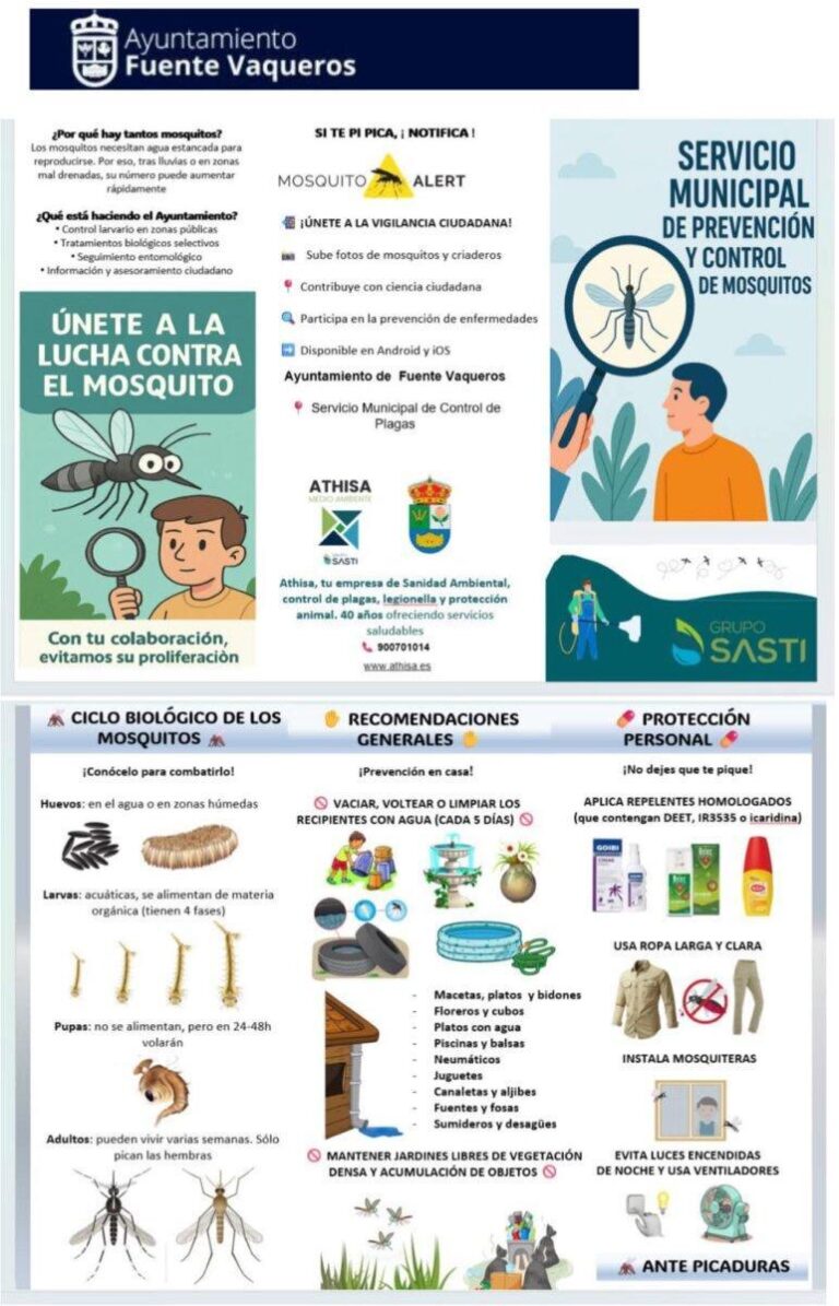 SALUD | PREVENCION VIRUS DEL NILO-Fuente Vaqueros