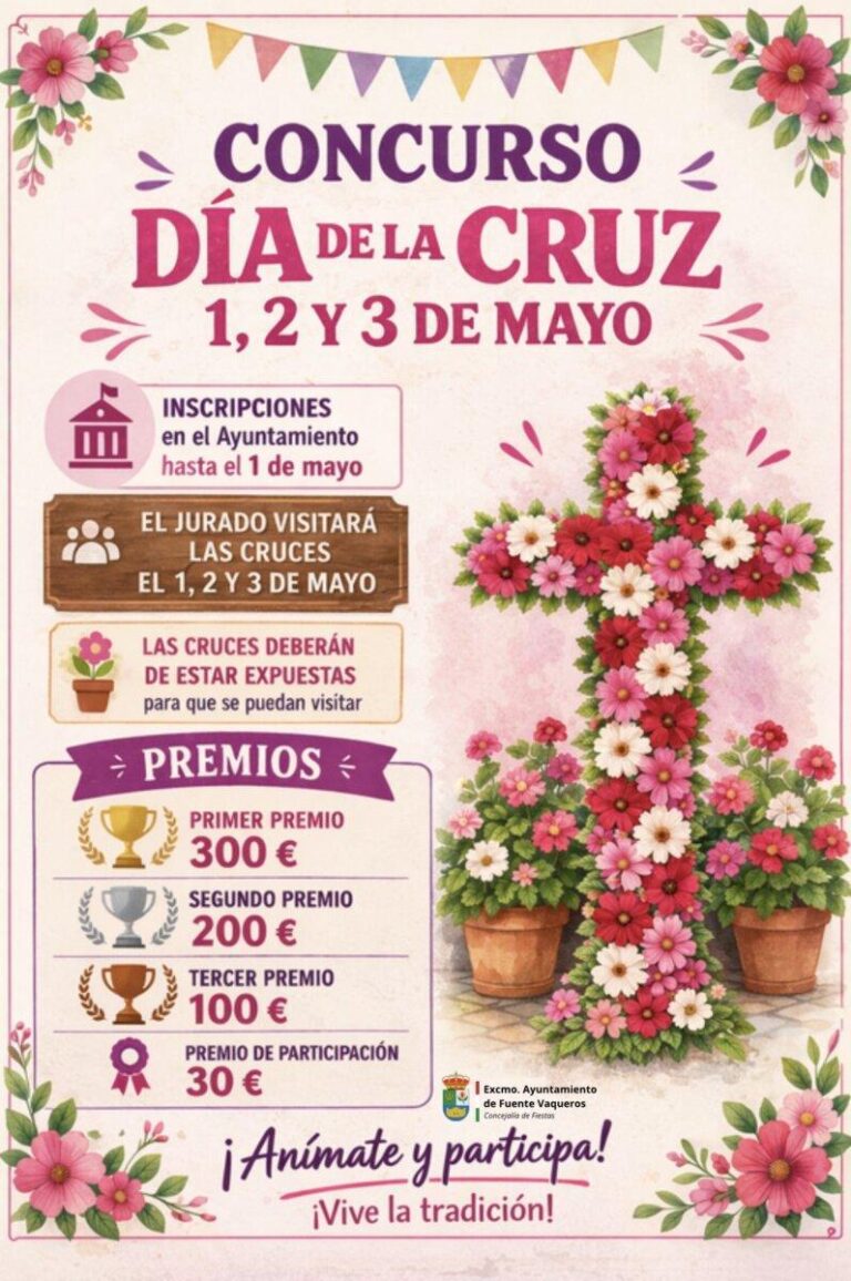 FIESTAS | CONCURSO DE CRUCES FUENTE VAQUEROS 2026-Fuente Vaqueros