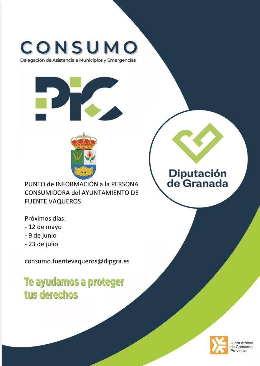 FECHAS DEL PUNTO DE INFORMACION A LA PERSONA CONSUMIDORA-Fuente Vaqueros