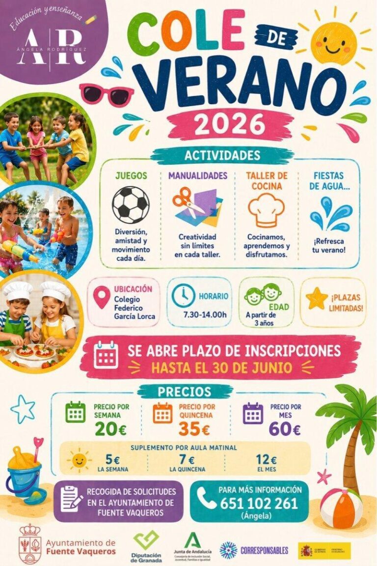 ESCUELA DE VERANO FUENTE VAQUEROS 2026-Fuente Vaqueros