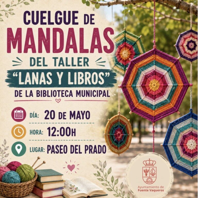 CUELGUE DE MANDALAS EN EL PASEO DEL PRADO-Fuente Vaqueros