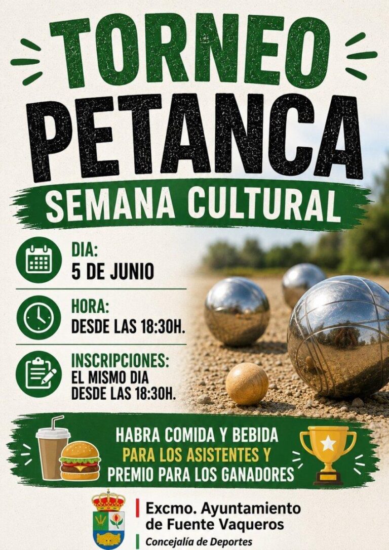 DEPORTES | TORNEO PETANCA SEMANA CULTURAL-Fuente Vaqueros