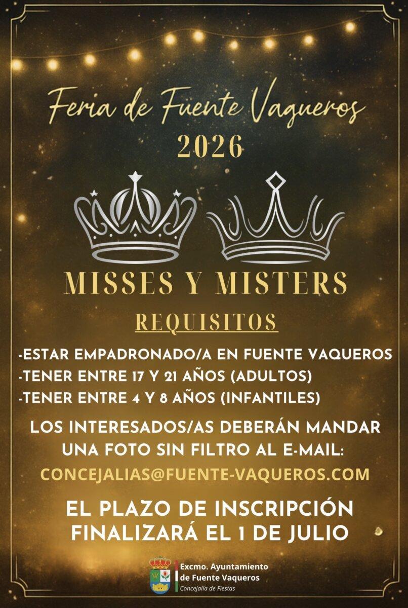 FIESTAS | MISES Y MÍSTERES FERIA FUENTE VAQUEROS 2026-Fuente Vaqueros