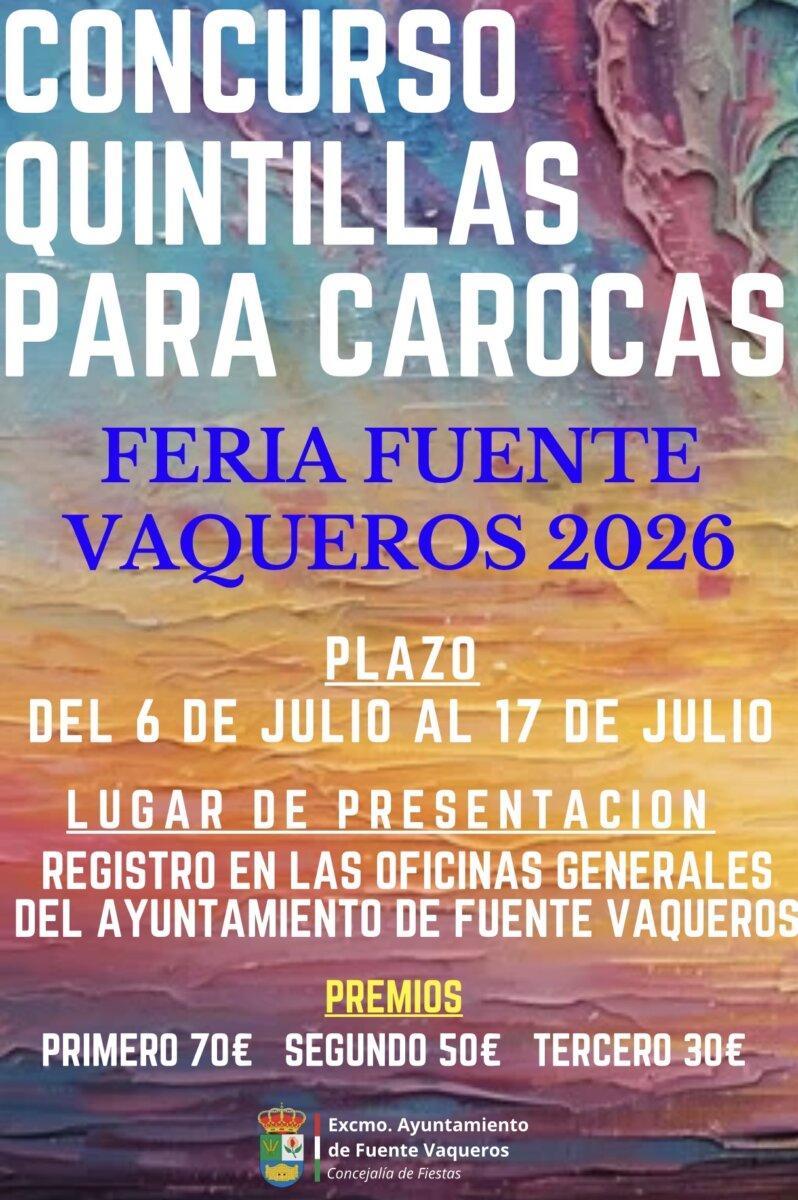 FIESTAS | CONCURSO QUINTILLAS FERIA FUENTE VAQUEROS 2026-Fuente Vaqueros