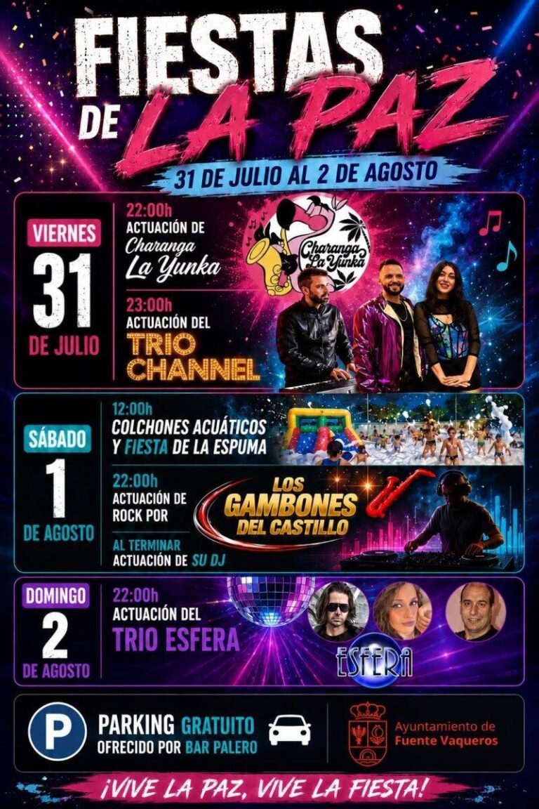 FIESTAS | FIESTAS DE LA PAZ 2026-Fuente Vaqueros