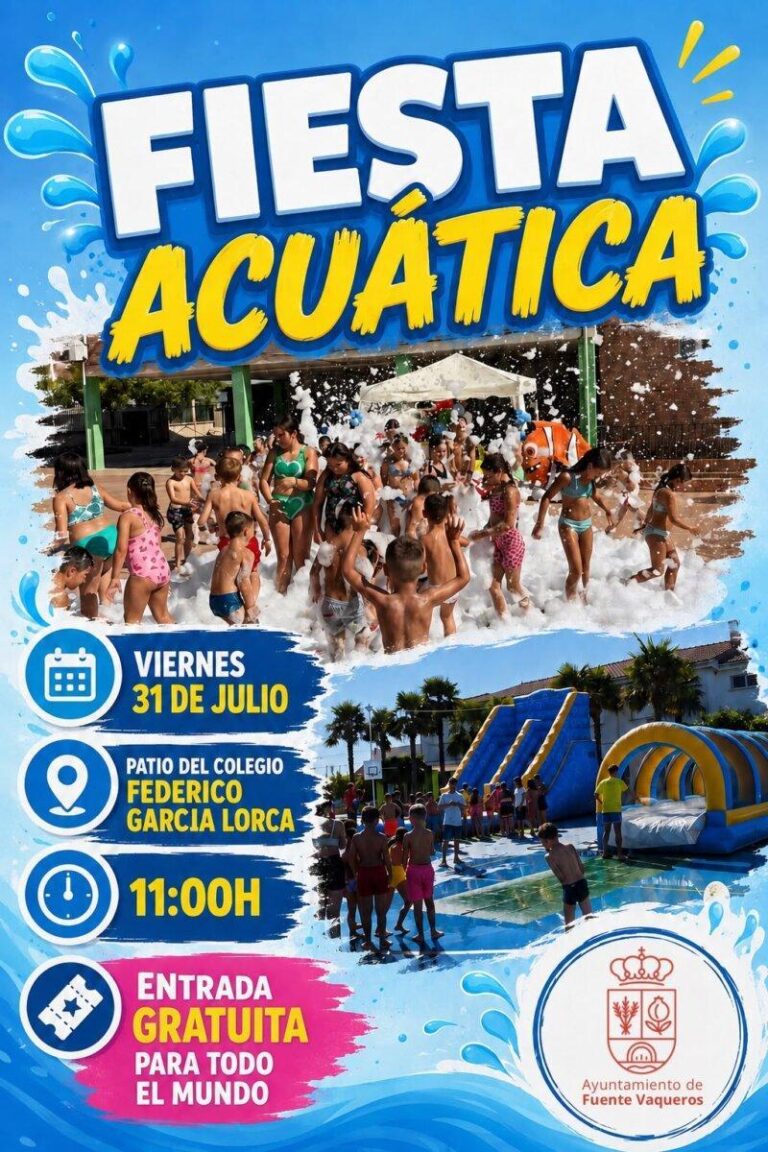 FIESTAS | FUESTA ACUÁTICA INFANTIL-Fuente Vaqueros