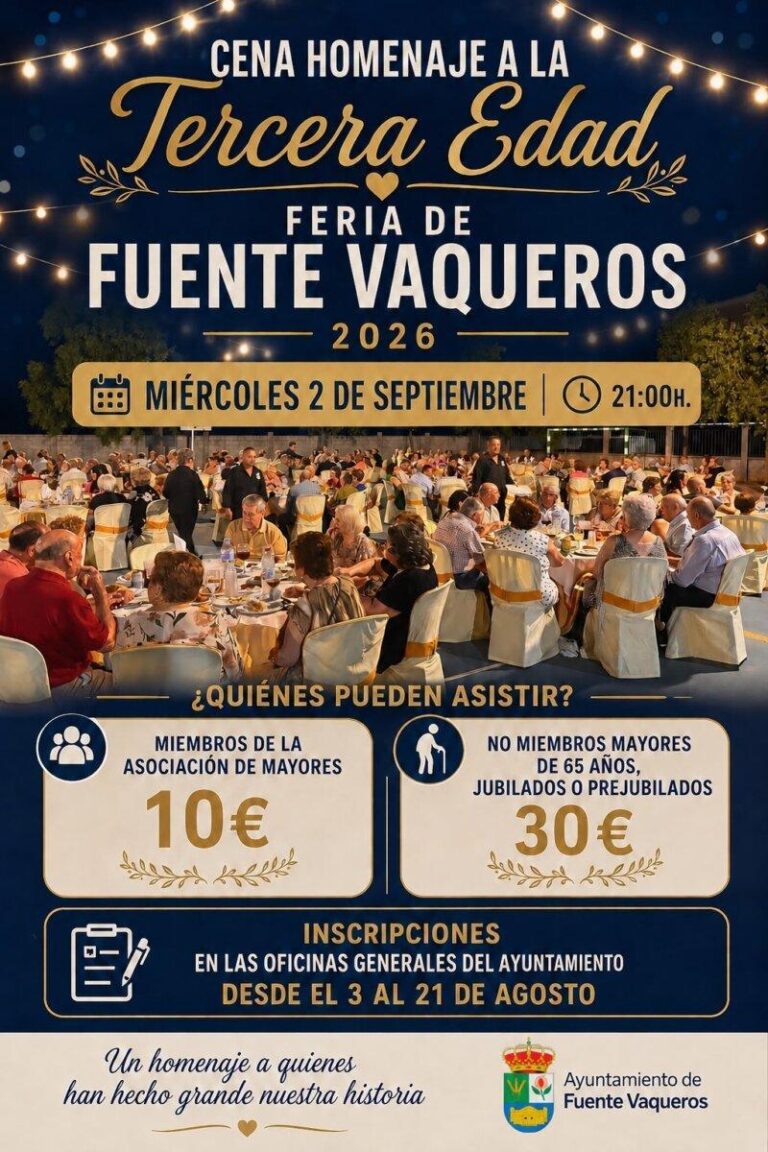 FIESTAS | CENA HOMENAJE A LA TERCERA EDAD-Fuente Vaqueros