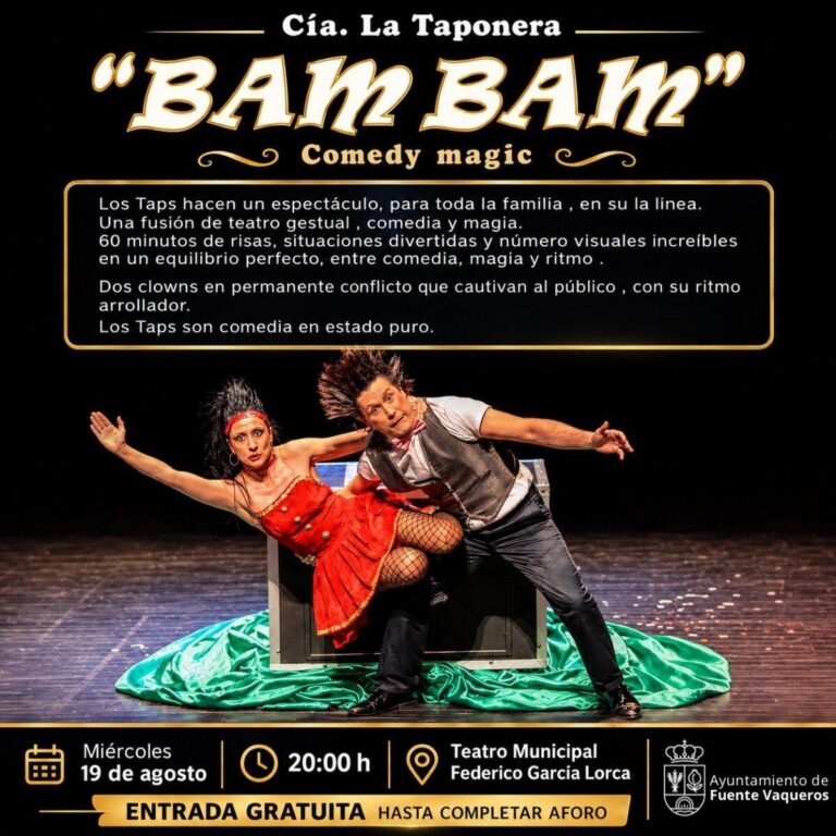 FIESTA | ESTÁ TARDE ESPECTÁCULO DE MAGIA Y RISA BAM BAM-Fuente Vaqueros