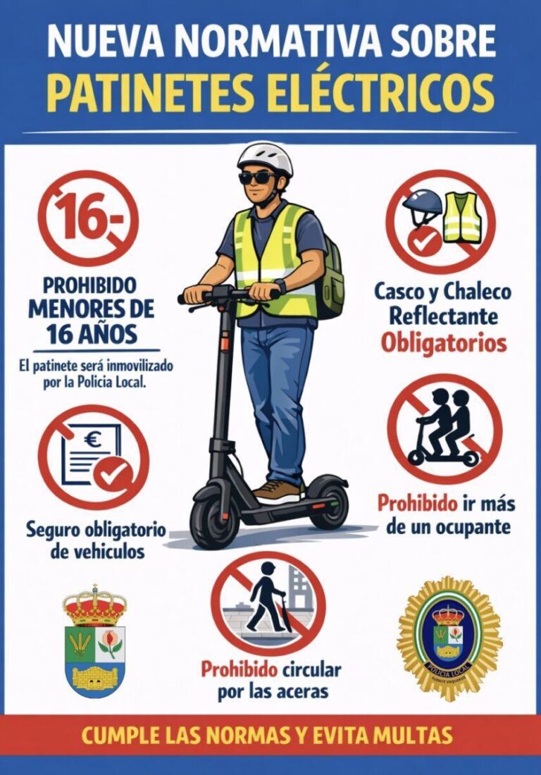 SEGURIDAD | NORMATIVA SOBRE EL USO DE PATINETES ELÉCTRICOS-Fuente Vaqueros