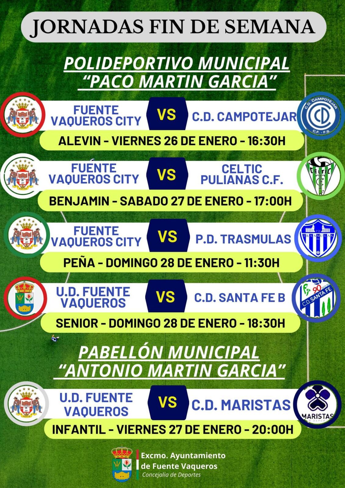 DEPORTE | PROGRAMA JORNADAS FIN DE SEMANA-Fuente Vaqueros