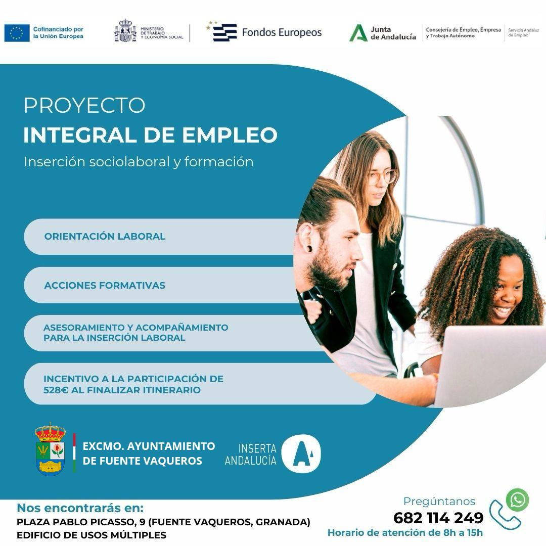 EMPLEO | SERVICIOS DE ASESORAMIENTO, ORIENTACIÓN Y FORMACIÓN PARA LA INSERCIÓN LABORAL-Fuente Vaqueros