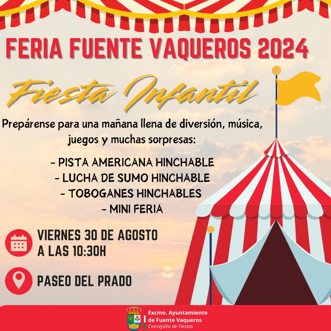 FIESTAS | MINI FERIA VIERNES 30 DE AGOSTO FERIA FUENTE VAQUEROS 2024-Fuente Vaqueros